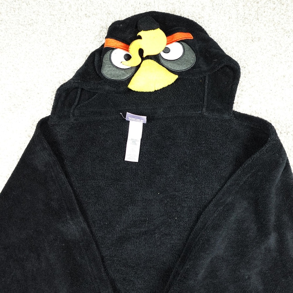 Angry Birds Space Hooded Towel Bomb Bird Black Kids Bath Beach Wrap One Size